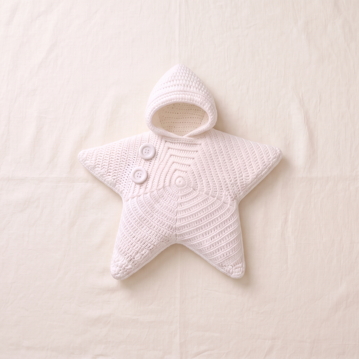 Snug Star Baby Blanket – Hooded Crochet Star Swaddle