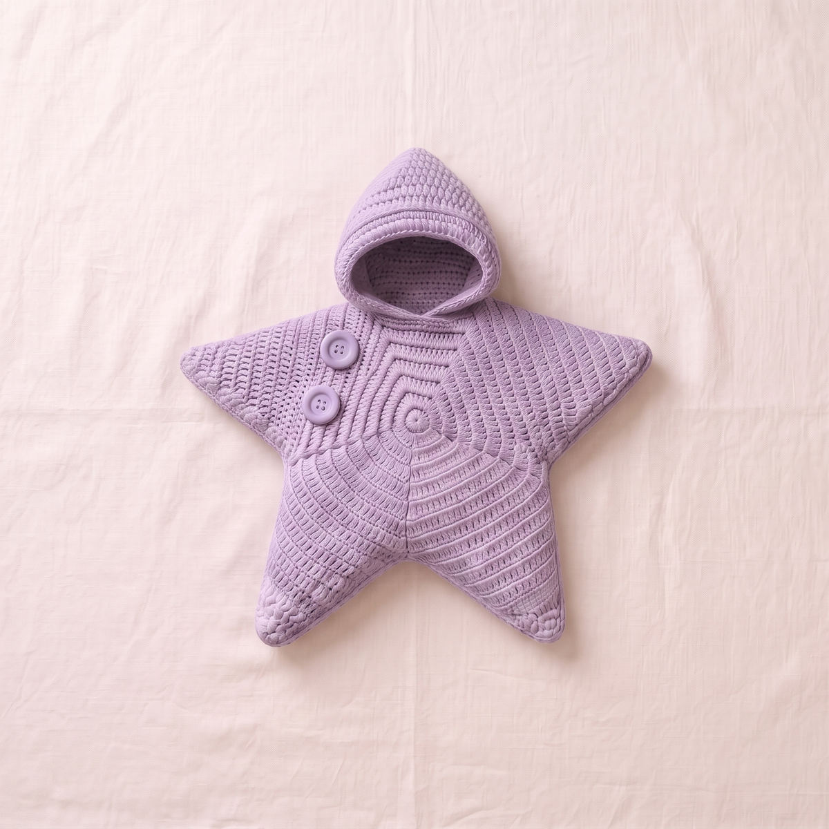 Snug Star Baby Blanket – Hooded Crochet Star Swaddle